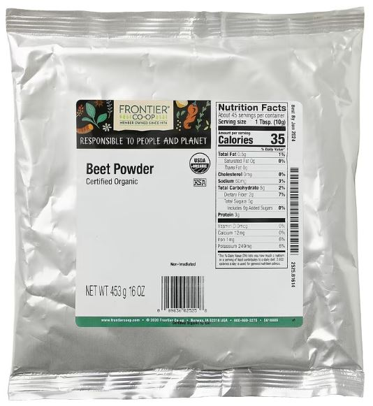 Frontier Co-op, Organic Beet Powder, 16 oz (453 g)
